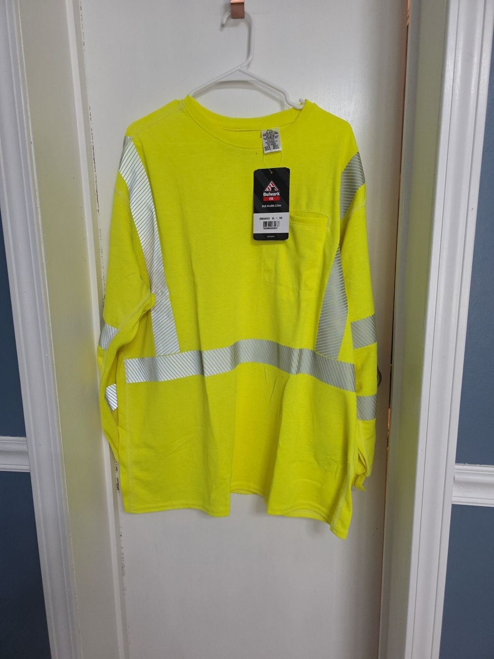Hi-Vis Yellow Reflective Long Sleeve Work Shirt